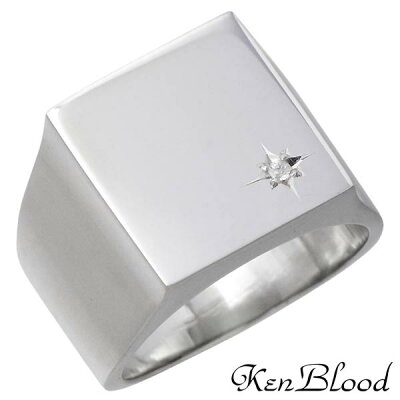 ケンブラッド KEN BLOOD シルバーアクセサリー リング ジュエリー メンズ シルバーアクセ シルバー925 shilver925 シルバー ダイヤモンド シャイン 指輪 アクセサリー 13〜25号 スターリングシルバー KR-251P