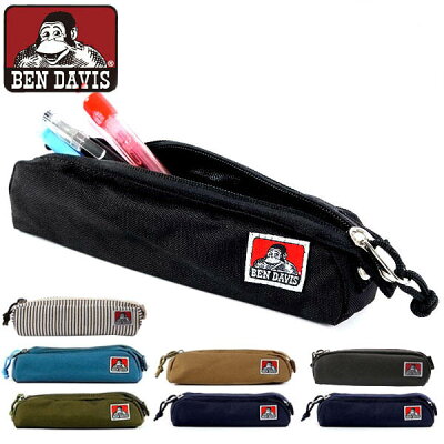 BEN レディース 送料無料 中学生 おしゃれ 文房具 シャープペン ふでばこ 布 ペンケース DAVIS メンズ 筆箱 大容量 かわいい 学校 ボールペン ふで箱 シンプル ベンデイビス