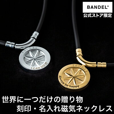名入れ 磁気ネックレス【レビュー特典あり】バンデル ヘルスケア アース ネックレス 刻印 肩こり 首 肩こり解消 スポーツ 健康 ギフト 健康グッズ メンズ レディース 医療機器 プレゼント