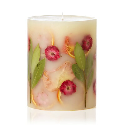 Rosy Rings Botanical Candles ロージーリングス ボタニカル キャンドル Tall Round <ピオニー&ポメロ>(12×H14cm)BOS-PP アロマキャンドル 燃焼時間:120時間