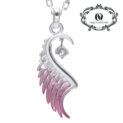アクアシルバー AQUA SILVER ペンダント/ネックレス シルバー925製 レディース フェザー・羽根・翼 アクアシルバー AQUA SILVER ASP-196ALPUZ 【上昇・飛躍のシンボル 】