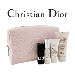 ディオール クリスチャンディオール キャンバスピンクポーチセット(001) 【Christian Dior】【W_145】