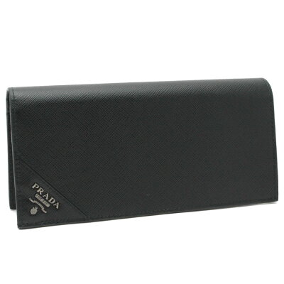 『ポイント5倍』プラダ PRADA【SAFFIANO METAL】メンズ 二つ折り長財布NERO (ブラック)2MV836 QME F0002【送料無料】 【あす楽対応】【コンビニ受取】 【ロッカー受取】 【国際配送】