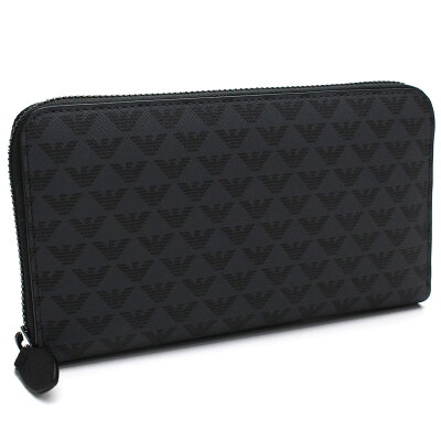 エンポリオ アルマーニ EMPORIO ARMANI ラウンドファスナー長財布 Y4R063 YG91J 81072 BLACK ブラック メンズ 最安挑戦中 gsm-2