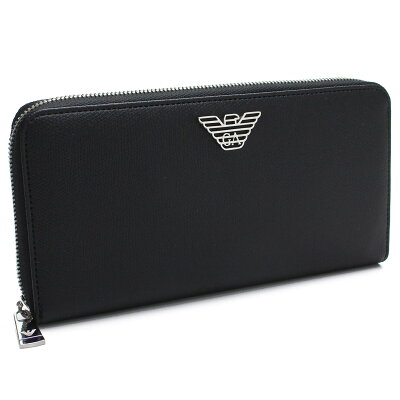 エンポリオ アルマーニ EMPORIO ARMANI オーガナイザー 長財布 Y4R169 YLA0E 81072 BLACK ブラック メンズ【キャッシュレス 5% 還元】