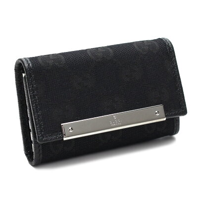グッチ (GUCCI) GGキャンバス 6連キーケース 127048 KY9IR 1000 ブラック メンズ レディース【キャッシュレス 5% 還元】gsw-6