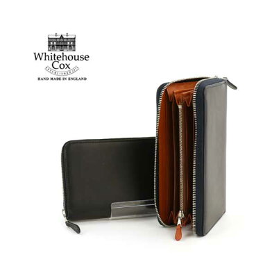 【ホワイトハウスコックス Whitehouse Cox】ホースハイド ラウンドファスナー 長財布 “ZIP ROUND PURSE(DERBY COLLECTION)”・S1760-D-1831901【メンズ】【レディース】【JP】【小物】