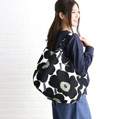 【マリメッコ marimekko】日本限定 コットンキャンバス ウニッコ柄 トートバッグ HUVIRUS UNIKKO JAPAN・5263142277-0061802【レディース】【last_1】