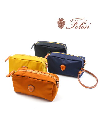 【フェリージ Felisi】ナイロン×レザー ミニ ショルダーバッグ ポーチ 282/3/DS・282-3-DS-0191902【メンズ】【レディース】