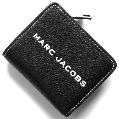マークジェイコブス 二つ折り財布/ミニ財布 財布 レディース ザ テクスチャード タグ ミニ ブラック M0014982 001 2019年秋冬新作 MARC JACOBS
