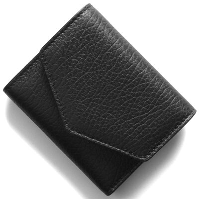 メゾンマルジェラ 三つ折り財布/ミニ財布 財布 レディース ブラック S56UI0136 P0399 T8013 2020年春夏新作 MAISON MARGIELA