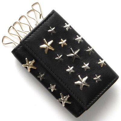 ジミーチュウ キーケース メンズ レディース ネプチューン マルチ メタル スター スタッズ ブラック NEPTUNE LTR BLK JIMMY CHOO