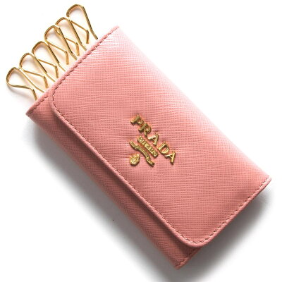【4/1〜4/2限定!1,000円OFFクーポン対象】プラダ キーケース レディース サフィアーノ メタル SAFFIANO METAL ペタロピンク 1PG222 QWA F0442 PRADA