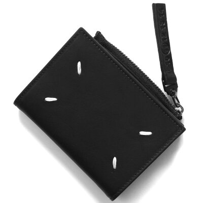 メゾンマルジェラ コインケース(小銭入れ)/カードケース/ミニ財布 財布 メンズ レディース ステッチ ブラック S55UI0287 P1959 T8013 MAISON MARGIELA