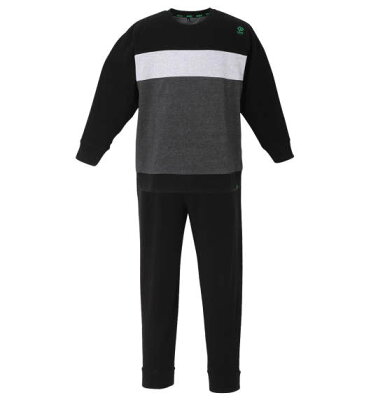 【エントリーでP5倍 3月限定】大きいサイズ メンズ Colantotte ACTIVE シャギー切替 長袖 Tシャツ セット ブラック 1279-1301-2 3L 4L 5L 6L 8L