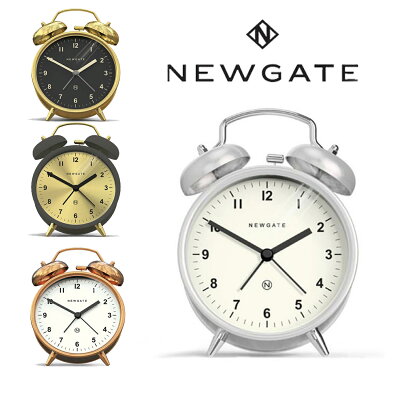 【正規販売店】NEWGATE ニューゲート Charlie Bell Alarm Clock チャーリーベル アラームクロック グレー&ブラス ブラス バーニッシュドスチール コッパー CBM39GGY CBM41RAB CBM74BSS CBM74RAC 目覚まし時計 置時計 インテリア 家具 リビング 一人暮らし おしゃれ