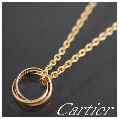 【本物】人気★Cartier★カルティエ★トリニティネックレス★750スリーカラー★YGPGWG★42cm★磨き済み★K18★レディース★【新品仕上げ済】【送料無料】381-8