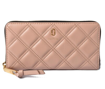 マークジェイコブス 財布 ザ キルテッド ソフトショット MARC JACOBS 長財布/ラウンドファスナー NUDE/ベージュ M0015864