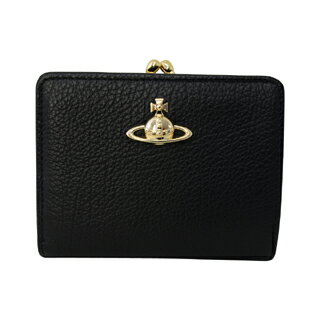Vivienne Westwood ヴィヴィアンウエストウッド 51010020 40212 N402BALMORAL バルモラル BLACK二つ折り がま口財布 折りたたみ 財布 【あす楽対応_関東】