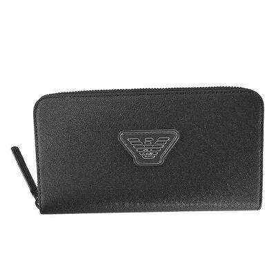 エンポリオ アルマーニ 長財布 ラウンドファスナー ブラック 黒 送料無料 ブランド EMPORIO ARMANI BK YEME49 Y019V 81072