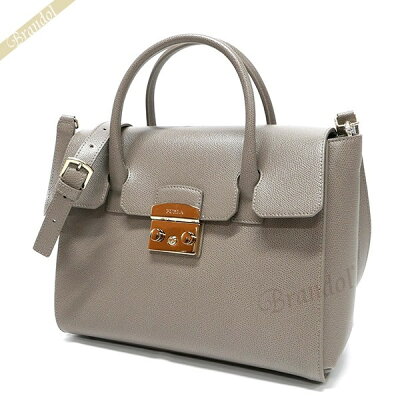 フルラ FURLA レディース ショルダーバッグ メトロポリス Mサイズ レザー サッチェル グレーベージュ BGZ8 ARE SBB / 851186 | コンビニ受取 ブランド