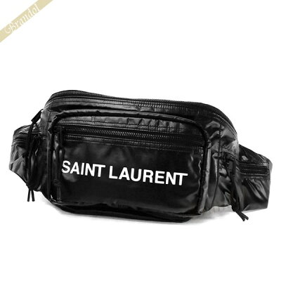 サンローラン パリ SAINT LAURENT メンズ・レディース ボディバッグ ロゴ ウェストバッグ ブラック 581375 HO21Z 1054 | 2020年春夏新作 ブランド