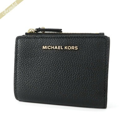 マイケルコース MICHAEL KORS 財布 レディース 二つ折り財布 レザー コンパクトウォレット ブラック 34F9GJ6F2L 001 | 2019年秋冬新作 コンビニ受取 xcp1 ブランド