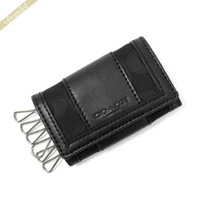 コーチ COACH キーケース レディース シグネチャー キャンバス ブラック F21496 SBKBK | コーチアウトレット コンビニ受取 xcp1 ブランド