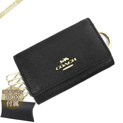 《クーポンで500円OFF_20日24時迄》コーチ COACH レディース キーケース シンプル レザー ブラック F76741 IMBLK | コーチアウトレット コンビニ受取 ブランド