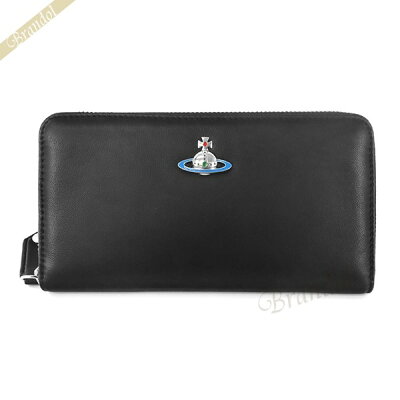 ヴィヴィアンウエストウッド Vivienne Westwood レディース ラウンドファスナー長財布 レザー ブラック 51050023 EMMA N410 | ブランド
