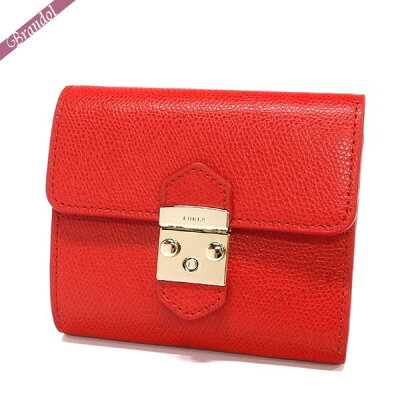 フルラ FURLA 財布 レディース 三つ折り財布 メトロポリス METROPOLIS レザー レッド PU28 ARE LSD / 1008505 | ブランド