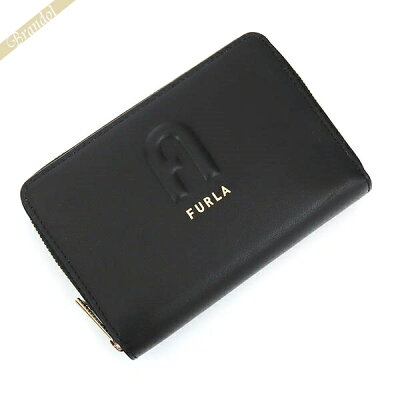 《最大1500円クーポン&P2倍_7日23:59迄》フルラ 二つ折り財布 FURLA レディース RITA レザー ラウンドファスナー ブラック PDS7FRI E35000 O6000 【2020年春夏新作】 | ブランド