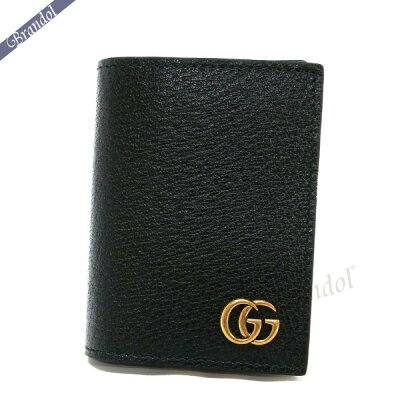 《ポイント最大6倍&最大1800円クーポン》グッチ 名刺入れ GUCCI メンズ GG マーモント レザー カードケース ブラック 428737 DJ20T 1000 | ブランド