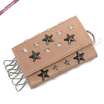 ジミーチュウ キーケース JIMMY CHOO レディース ネプチューン スタースタッズ ラムレザー ピンクベージュ NEPTUNE LTR 0143 | ブランド