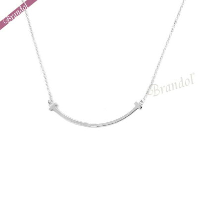 《800円OFFクーポン対象!1/28(木)01:59まで》ティファニー Tiffany レディース ネックレス K18 ホワイトゴールド Tスマイル ミニ ペンダント 35189424 | ブランド