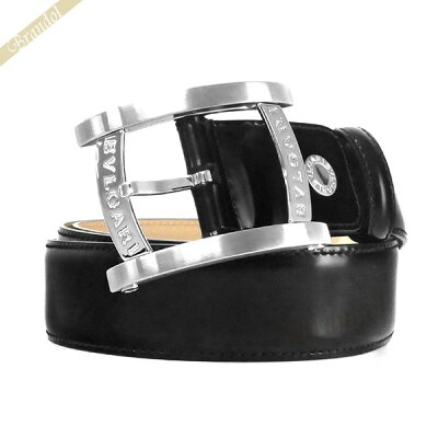《1200円OFF対象!6/6(土)23:59まで》ブルガリ BVLGARI メンズ ベルト アショーマ レザー 120cm ブラック 37963 | ブランド