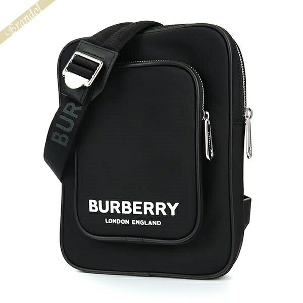 ショルダーバッグ 《P3倍&最大2500円クーポン》バーバリー ショルダーバッグ BURBERRY メンズ 縦型 ロゴ ブラック 8054747 | 2022年秋冬新作 2022AW ブランド