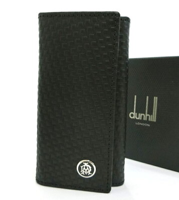 dunhill・ダンヒル MICRO D-EIGHT マイクロディーエイト ブラック 6連キーケース コンパクト メンズ小物 ブランド 未使用品 送料無料 20-c021