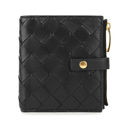 【1万円以上500円OFFクーポン】ボッテガヴェネタ 2つ折り財布 BOTTEGA VENETA 600270 VCPP3 8648 財布 イントレチャート INTRECCIATO ミニウォレット ユニセックス NERO(ネロ) ブラック 黒【 送料無料】