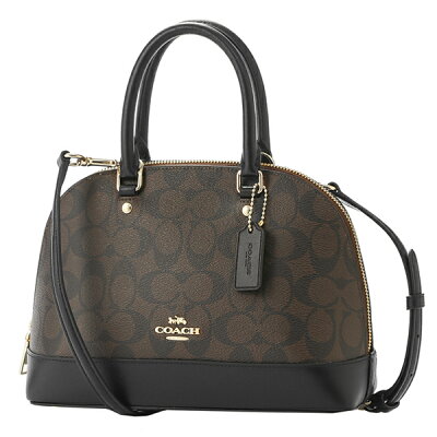 【最大3000円OFFクーポン配布中7/26(金)14:00まで】コーチ アウトレット ハンドバッグ COACH OUTLET F27583 IMAA8 バッグ シグネチャー SIGNATURE ミニ シエラ サッチェル レディース BROWN ブラウン 茶【 ファクトリー 正規 アウトレット 送料無料】