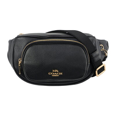 【1万円以上500円OFFクーポン】コーチ アウトレット ウエストバッグ・ボディバッグ COACH OUTLET 6488 IMBLK バッグ ペブルド レザー PEBBLE LEATHER コート ベルトバッグ レディース BLACK(ブラック) ブラック 黒/ゴールド【 アウトレット 送料無料】