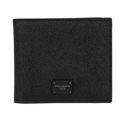 【1万円以上で500円OFFクーポン★8/4(水)14:00まで】ドルチェ&ガッバーナ 2つ折り財布 Dolce&Gabbana BP1321 AZ602 80999 財布 ブランド タグ BRANDED TAG バイフォールドウォレット メンズ BLACK(ブラック) ブラック 黒【 送料無料】