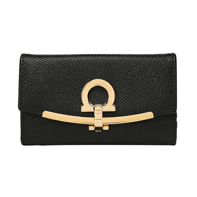 【最大5000円OFFクーポン配布中★8/11(火)14:00まで】フェラガモ キーケース FERRAGAMO 22D151 0683320 ブランド小物 ガンチーニ GANCINI レディース NERO ブラック 黒【 送料無料】