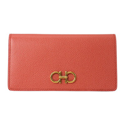 【最大3000円OFFクーポン★10/22(金)14:00まで】フェラガモ 長財布 FERRAGAMO 22D779 740919 財布 ガンチーニ GANCINI コンチネンタルウォレット レディース MIRTILLO ROSSO(ミルティッロロッソ) クランベリーレッド 赤系【 送料無料】