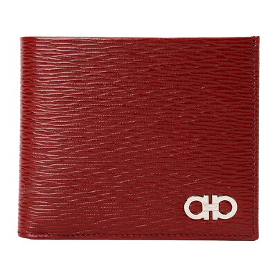 【最大3000円OFFクーポン★10/22(金)14:00まで】フェラガモ 2つ折り財布 FERRAGAMO 66A065 733322 財布 ガンチーニ GANCINI ウォレット ウィズ コインポケット メンズ ROSSO FERRAGAMO(ロッソフェラガモ)/NERO(ネロ) レッド 赤/ブラック 黒【 送料無料】