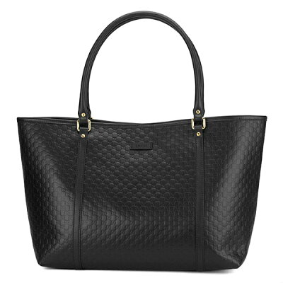 【最大5000円OFFクーポン★2/6(月)まで】グッチ トートバッグ 449647 BMJ1G 1000 【アウトレット】 マイクロ グッチシマ レディース ブラック 黒