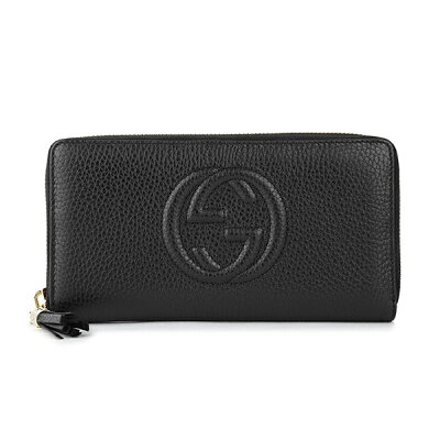 【最大5000円OFFクーポン★4/4(火)まで】グッチ 長財布(ラウンドファスナー) GUCCI 598187 A7M0G 1000 ソーホー レディース ブラック 黒