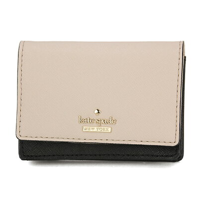 【最大2000円OFFクーポン配布中★9/24(火)14:00まで】ケイトスペード カードケース kate spade PWRU5096 913 ブランド小物 キャメロンストリート CAMERON STREET BECA ベッカ レディース TUSK(タスク)/BLACK ライトベージュ/ブラック 黒【 ケートスペード 送料無料】