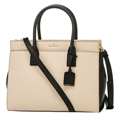 【最大3000円OFFクーポン配布中7/26(金)14:00まで】ケイトスペード ハンドバッグ kate spade PXRU5931 913 バッグ キャメロンストリート CAMERON STREET CANDACE SATCHEL キャンダス サッチェル レディース TUSK(タスク)/BLACK ライトベージュ/ブラック 黒【 ケートスペ
