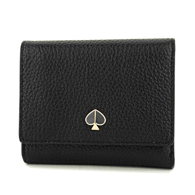 【最大5000円OFFクーポン★4/4(火)まで】ケイトスペード 2つ折り財布 kate spade PWRU7316 001 ポリー レディース ブラック 黒